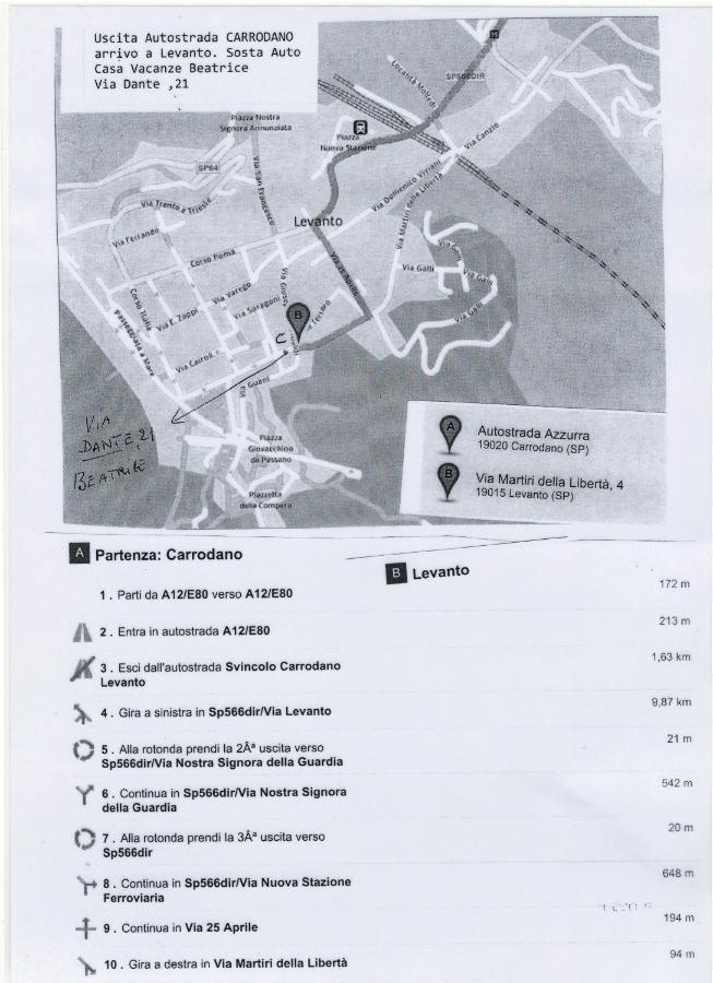 Beatrice Nel Centro Di Levanto Zewnętrze zdjęcie